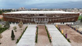 Prezident İlham Əliyev Gəncə şəhər stadionunun açılışında iştirak edib (FOTO)