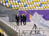 Prezident İlham Əliyev Gəncə şəhər stadionunun açılışında iştirak edib (FOTO)
