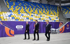 Prezident İlham Əliyev Gəncə şəhər stadionunun açılışında iştirak edib (FOTO)