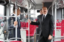 Prezident İlham Əliyev “BakuBus” MMC-nin Gəncə Avtoparkının açılışında iştirak edib (FOTO)