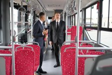 Prezident İlham Əliyev “BakuBus” MMC-nin Gəncə Avtoparkının açılışında iştirak edib (FOTO)