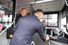 Prezident İlham Əliyev “BakuBus” MMC-nin Gəncə Avtoparkının açılışında iştirak edib (FOTO)
