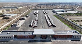 Prezident İlham Əliyev “BakuBus” MMC-nin Gəncə Avtoparkının açılışında iştirak edib (FOTO)