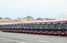 Prezident İlham Əliyev “BakuBus” MMC-nin Gəncə Avtoparkının açılışında iştirak edib (FOTO)