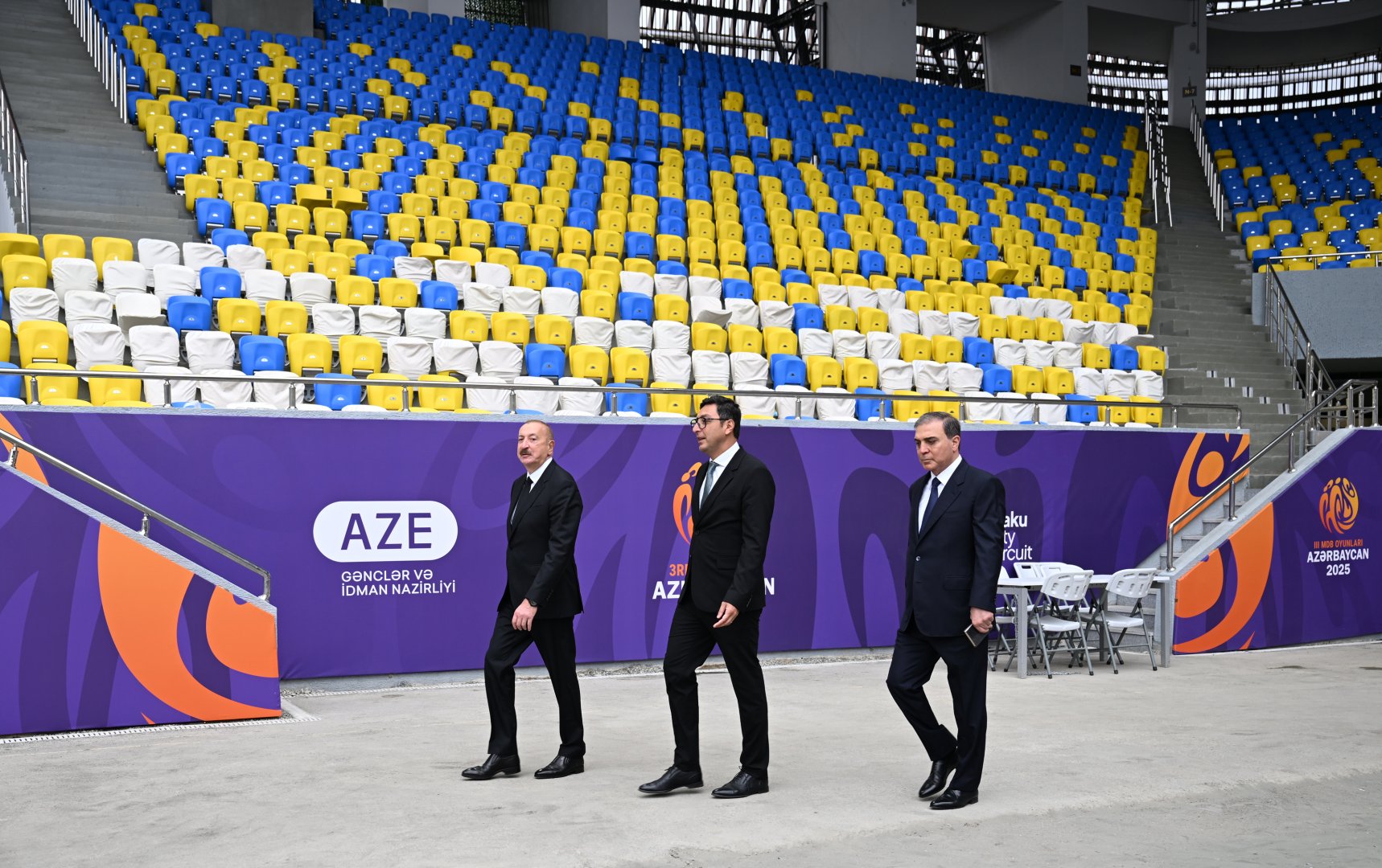 Prezident İlham Əliyev Gəncə şəhər stadionunun açılışında iştirak edib (FOTO)