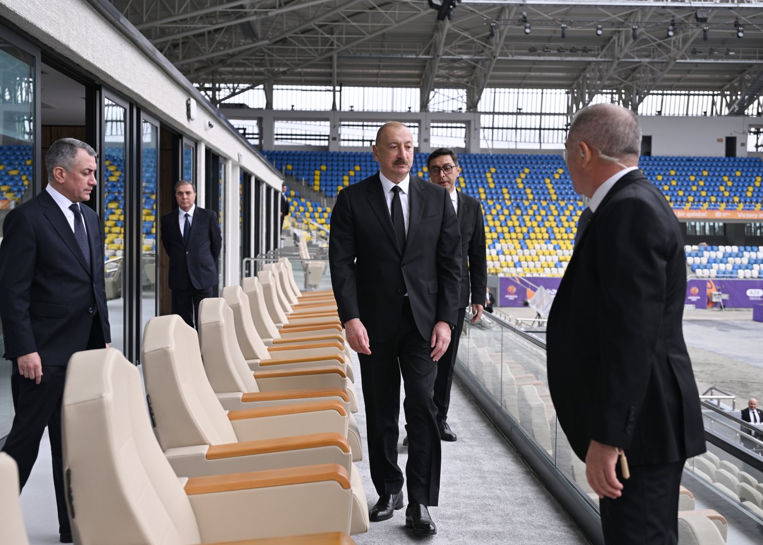 Prezident İlham Əliyev Gəncə şəhər stadionunun açılışında iştirak edib (FOTO)