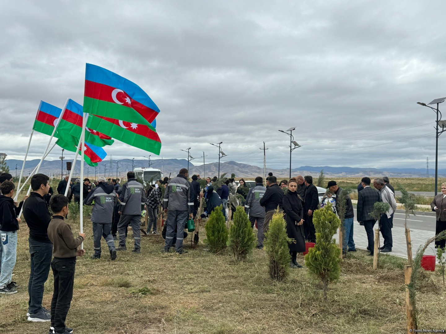 Anım günü Ağdam şəhərində də qeyd edilib (FOTO)