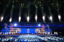 Prezident İlham Əliyev və Birinci xanım Mehriban Əliyeva Gəncədə III MDB Oyunlarının təntənəli açılış mərasimini izləyiblər (FOTO/VİDEO) (YENİLƏNİB-3)