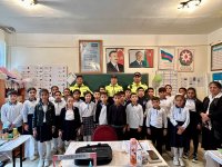 Zərdabda “Diqqət, uşaqlar!” adı altında hərəkətin təhlükəsizliyi aylığı keçirilir (FOTO)