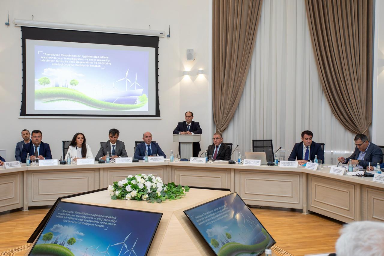 İşğaldan azad edilmiş ərazilərdə yaşıl enerji həlləri müzakirə olunub (FOTO)