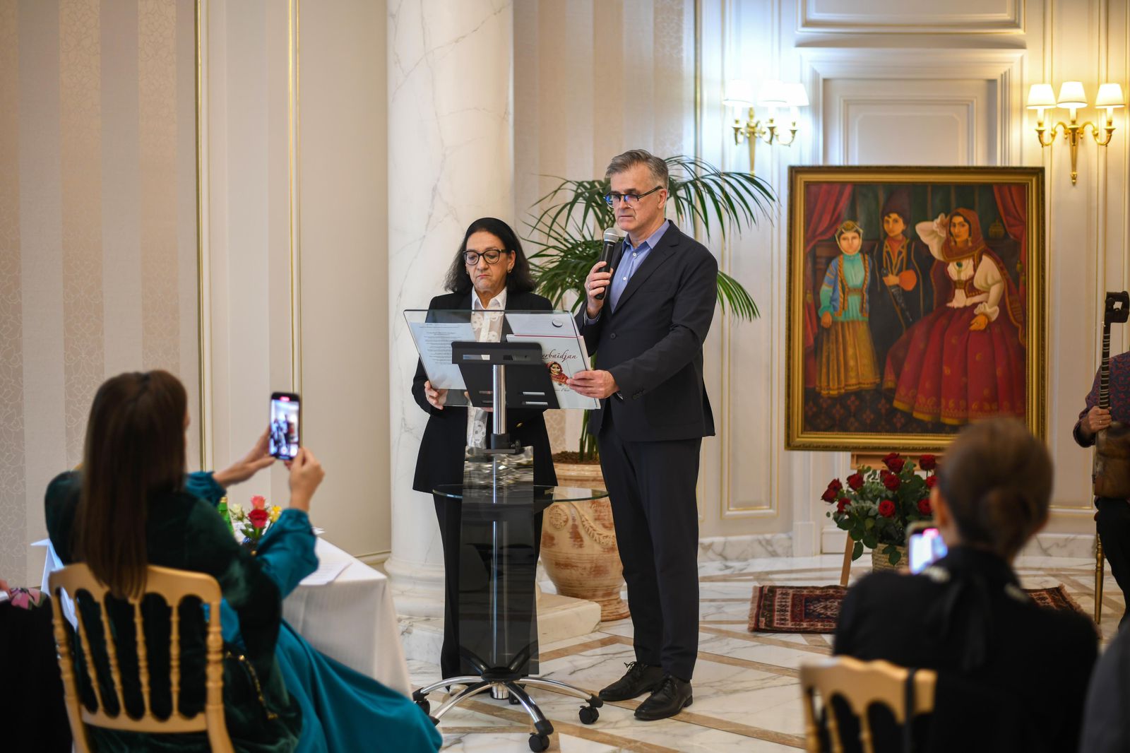Parisdə Natəvanın yaradıcılığına həsr olunan ədəbi-musiqili məclis keçirilib (FOTO)