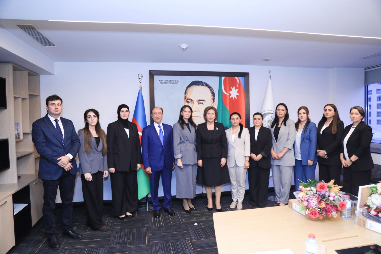 Universitetə qəbul olunmuş şəhid xanımları ilə görüş keçirilib (FOTO)
