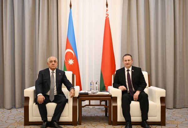 Minskdə Azərbaycan və Belarus baş nazirləri arasında danışıqlar aparılıb (FOTO)