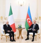 Prezident İlham Əliyevin İtaliya Prezidenti Sercio Mattarella ilə təkbətək görüşü keçirilib (FOTO)