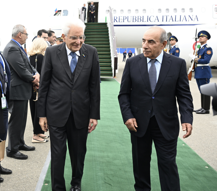İtaliya Prezidenti Sercio Mattarella Azərbaycana rəsmi səfərə gəlib (FOTO)