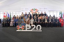 Sahibə Qafarova G20 ölkələrinin Parlament Sədrlərinin 11-ci Samitinin açılış mərasimində çıxış edib (FOTO)