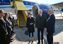 Prezident İlham Əliyev Danimarkaya işgüzar səfərə gəlib (FOTO)