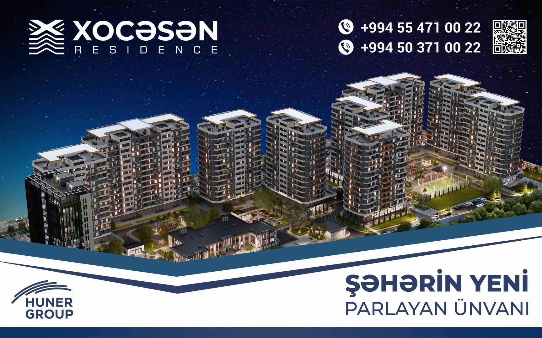 "Huner Group"dan Bakıya dəyər qatan yeni layihə: Xocəsən Residence (FOTO)