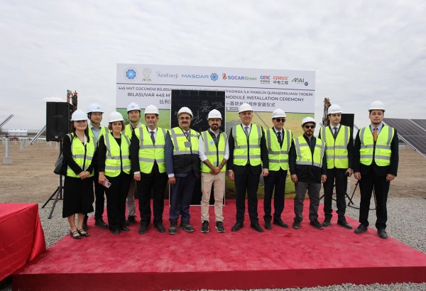Biləsuvarda günəş enerjisi layihəsi üzrə yeni mərhələyə start verilib (FOTO)