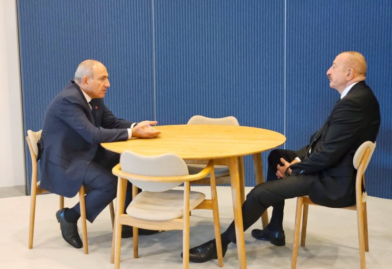 Prezident İlham Əliyevin Kopenhagendə Ermənistanın Baş naziri Nikol Paşinyan ilə görüşü olub (FOTO\VİDEO) (YENİLƏNİB)