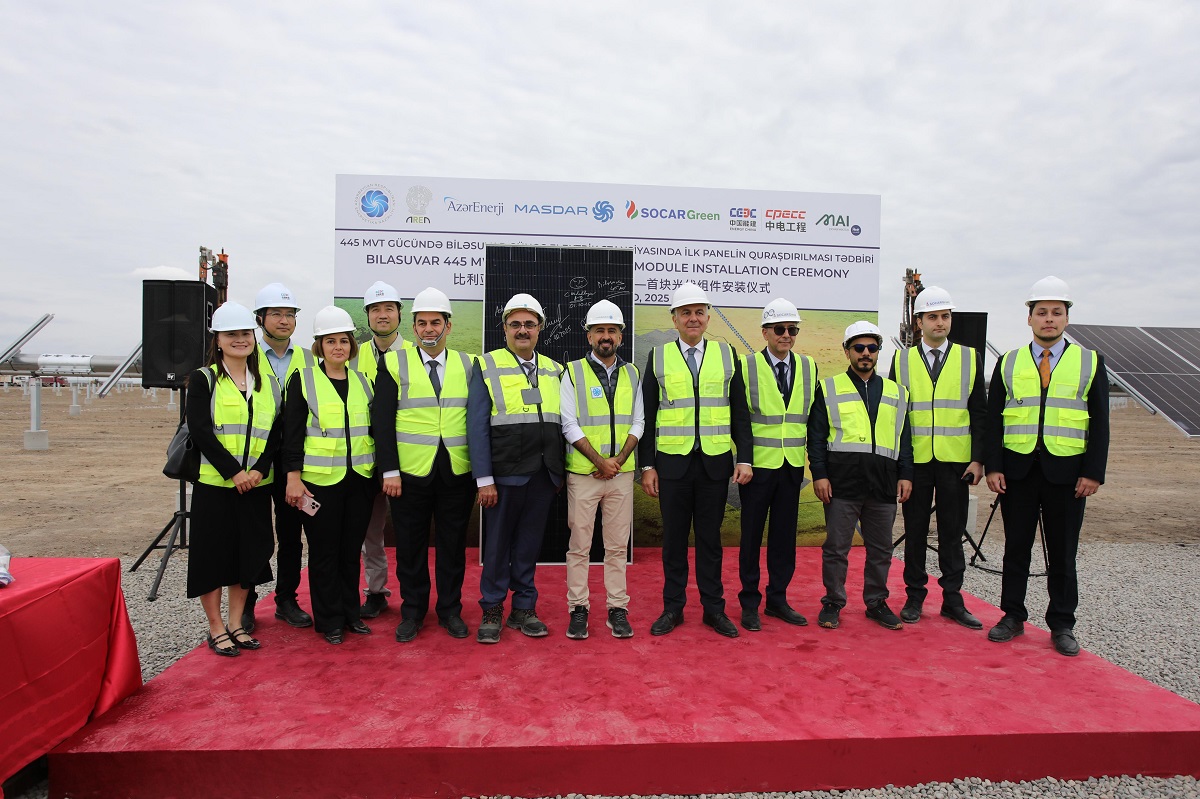 Biləsuvarda günəş enerjisi layihəsi üzrə yeni mərhələyə start verilib (FOTO)