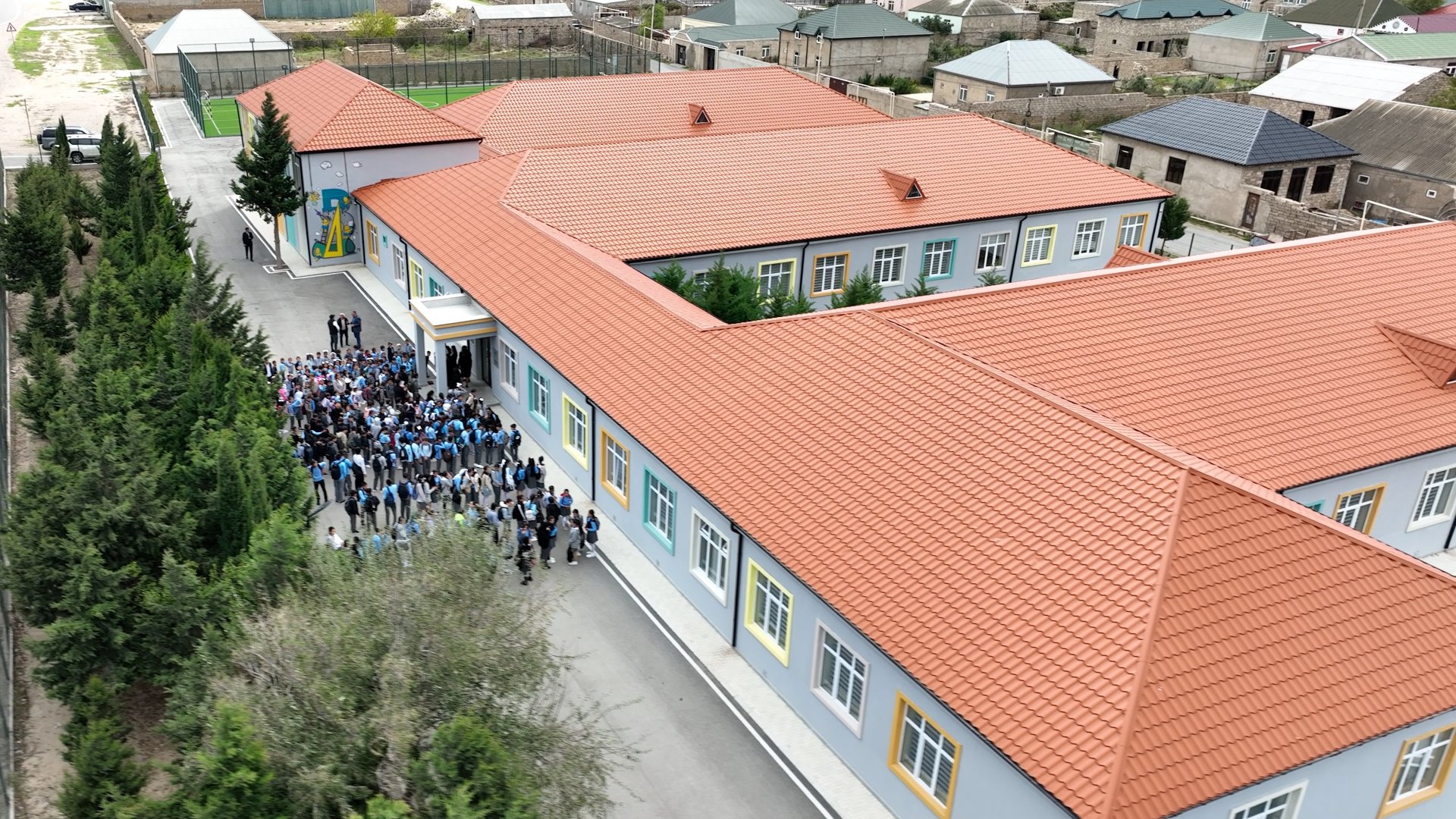 Xəzər rayonunda da yeni məktəb binası istifadəyə verildi (FOTO)