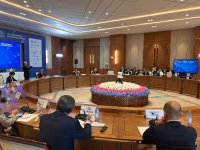 Transxəzər Yaşıl Enerji Dəhlizi Orta Dəhlizin yaşıl körpü qismində inkişafına geniş imkanlar açır - Energetika naziri (FOTO)
