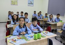 Heydər Əliyev Fondu tərəfindən Samuxda inşa olunan yeni məktəb binası istifadəyə verilib (FOTO)