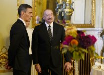 Prezident İlham Əliyev Kopenhagendə ziyafətdə iştirak edib (FOTO)