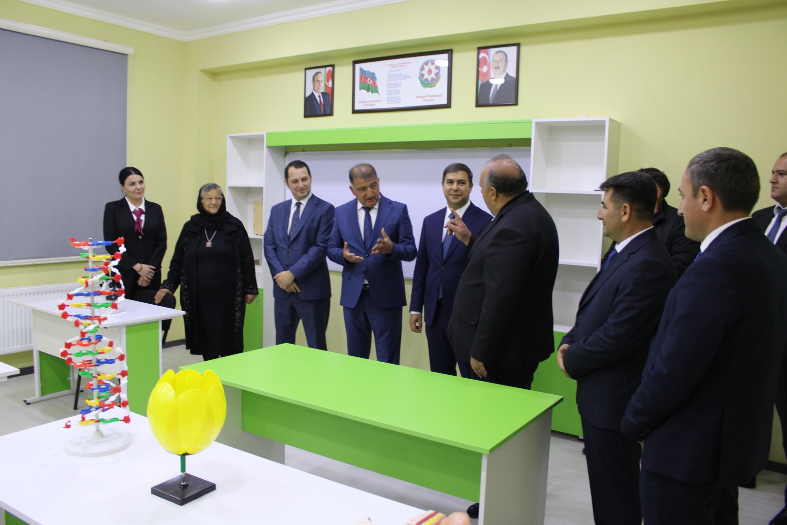 Heydər Əliyev Fondu tərəfindən Samuxda inşa olunan yeni məktəb binası istifadəyə verilib (FOTO)