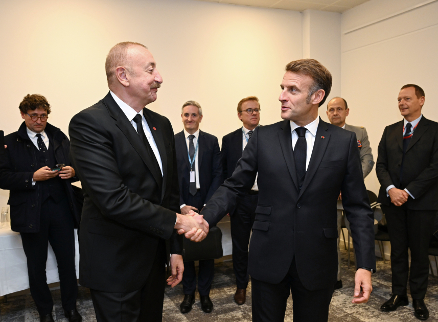 Prezident İlham Əliyevin Kopenhagendə Fransa Prezidenti ilə görüşü olub (FOTO) (YENİLƏNİB)