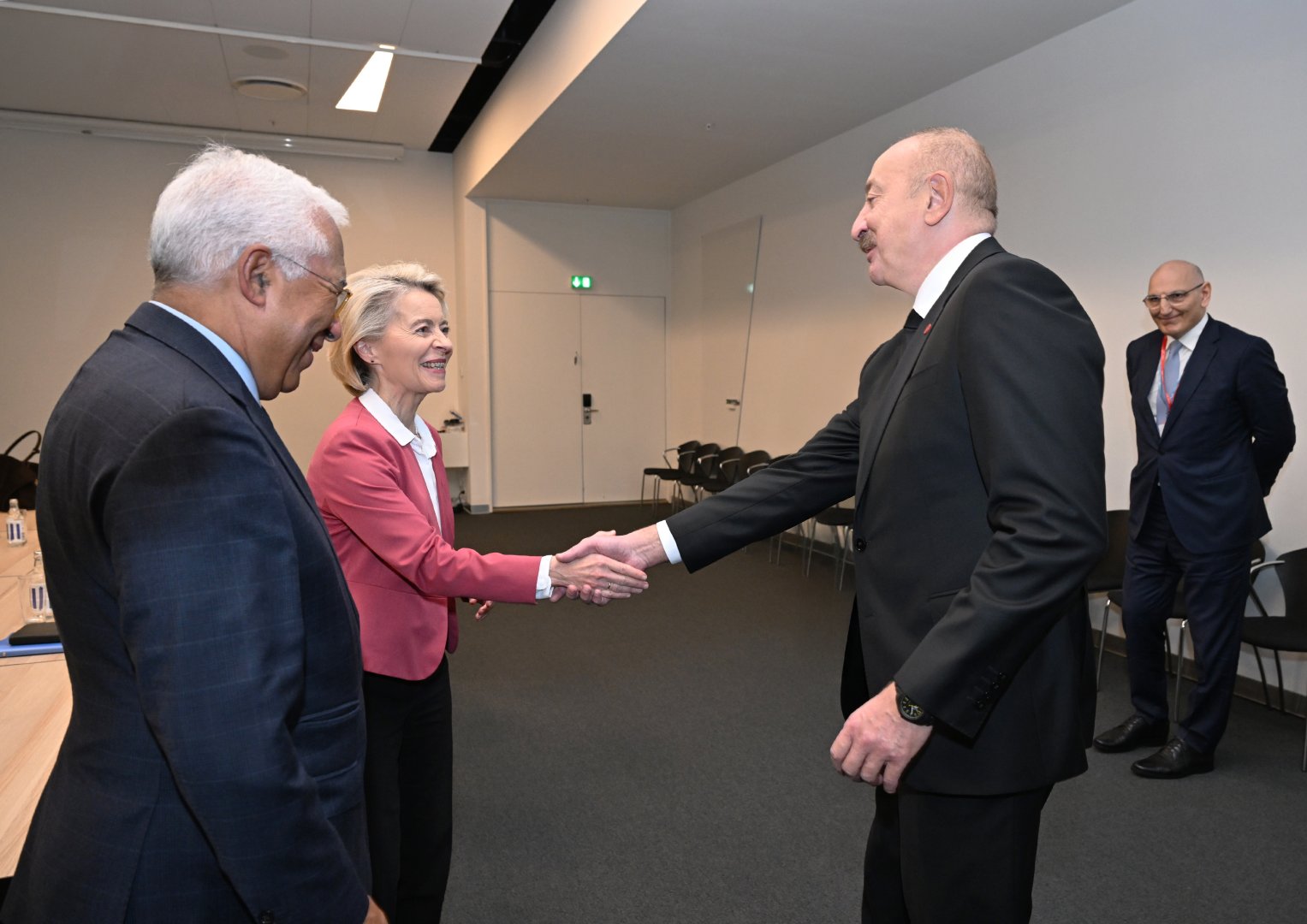 Prezident İlham Əliyev Kopenhagendə Avropa İttifaqı Şurasının Prezidenti və Avropa Komissiyasının Prezidenti ilə görüşüb (FOTO)