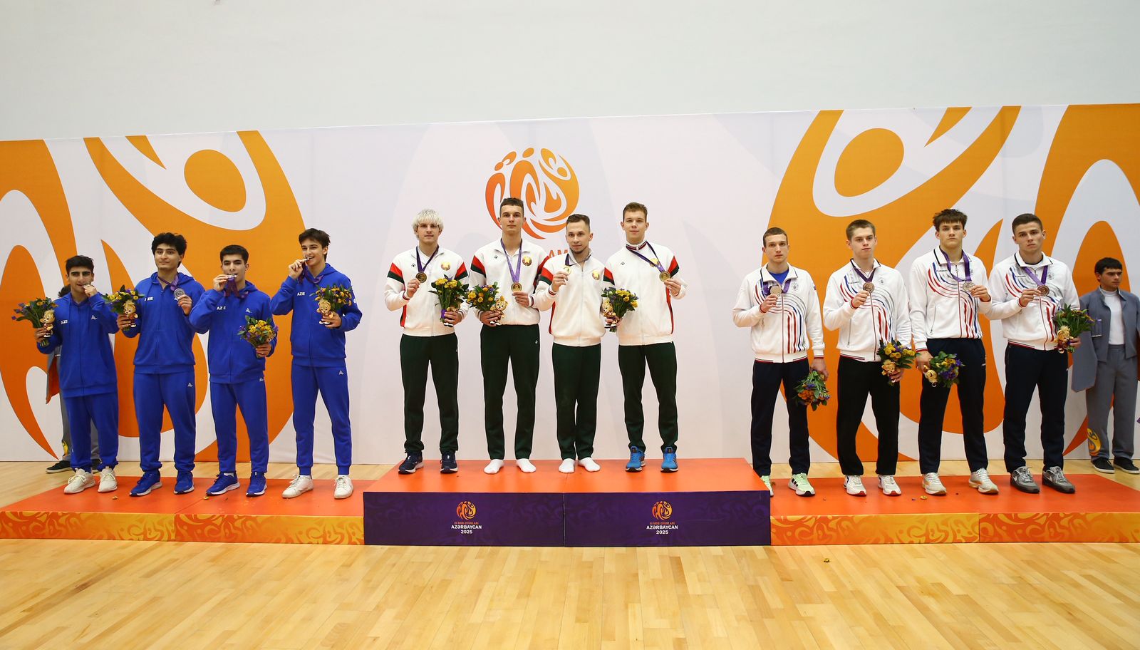 MDB Oyunları: Batut gimnastikası üzrə Azərbaycan komandası gümüş medal qazanıb (FOTO)