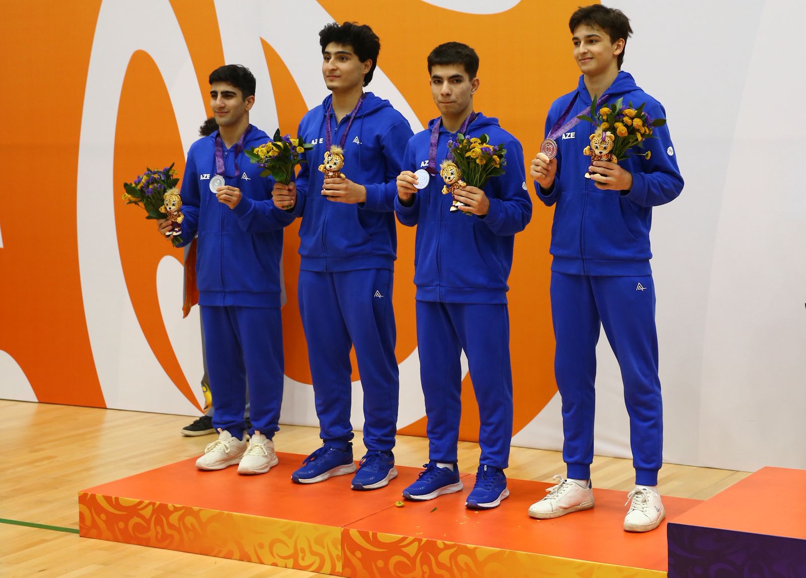 MDB Oyunları: Batut gimnastikası üzrə Azərbaycan komandası gümüş medal qazanıb (FOTO)