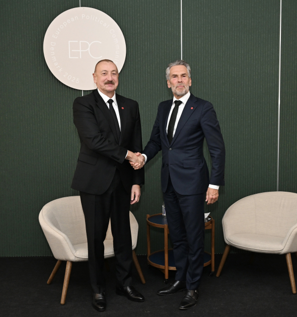 Prezident İlham Əliyev Kopenhagendə Niderlandın Baş naziri ilə görüşüb (FOTO) (YENİLƏNİB)