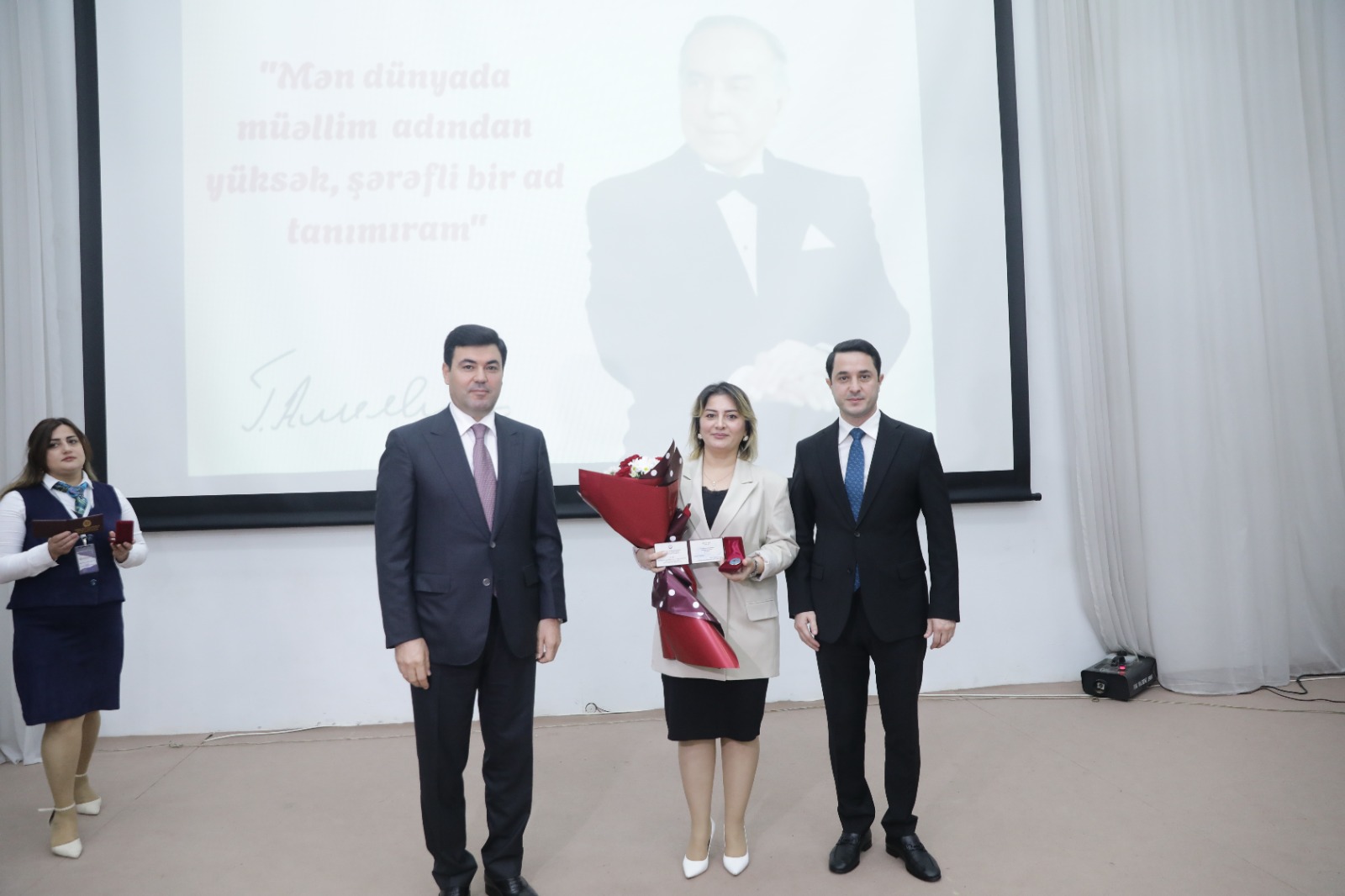 Xaçmazda 5 oktyabr – Beynəlxalq Müəllimlər Günü münasibətilə tədbir keçirilib (FOTO)