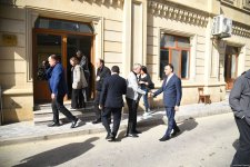 Oqtay Şirəliyevlə vida mərasimi keçirilir (FOTO)