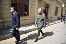 Oqtay Şirəliyevlə vida mərasimi keçirilir (FOTO)