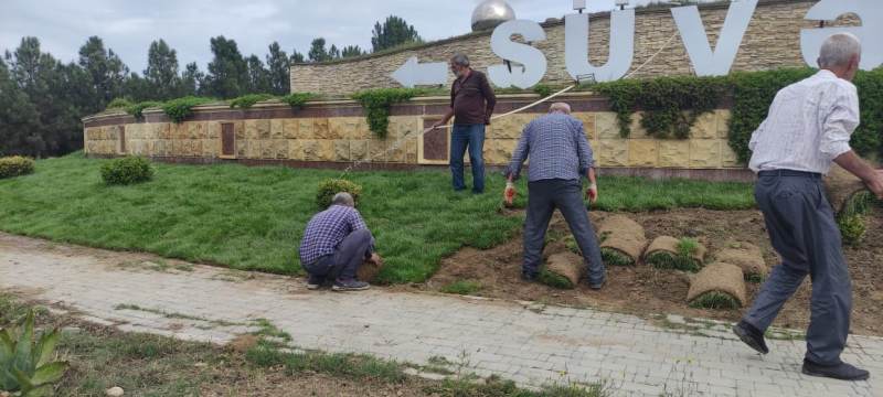 Bakıda növbəti təmizlik işləri aparılıb, yaşıllıqlara qulluq göstərilib (FOTO)