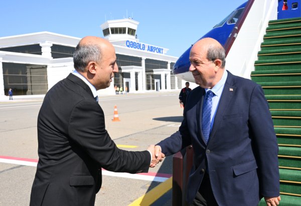Şimali Kipr Türk Respublikasının Prezidenti Azərbaycana səfərə gəlib (FOTO)