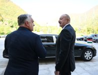 Azərbaycan Prezidenti İlham Əliyev Qəbələdə Macarıstanın Baş naziri ilə görüşüb (FOTO)