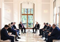 Azərbaycan Prezidenti İlham Əliyev Qəbələdə Macarıstanın Baş naziri ilə görüşüb (FOTO)