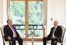 Azərbaycan Prezidenti İlham Əliyev Qəbələdə Macarıstanın Baş naziri ilə görüşüb (FOTO)