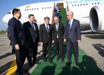 Qazaxıstan Prezidenti Kasım-Jomart Tokayev Azərbaycana səfərə gəlib (FOTO)