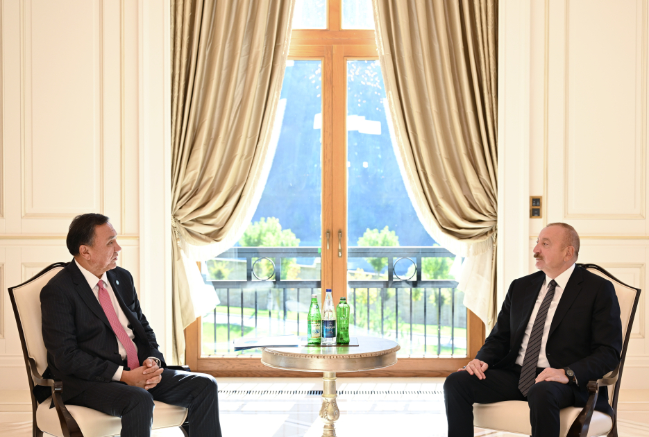 Prezident İlham Əliyev Qəbələdə Türk Dövlətləri Təşkilatının Baş katibini qəbul edib (FOTO/VİDEO)