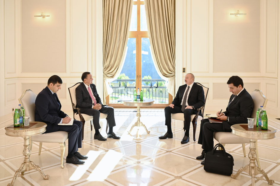 Prezident İlham Əliyev Qəbələdə Türk Dövlətləri Təşkilatının Baş katibini qəbul edib (FOTO/VİDEO)