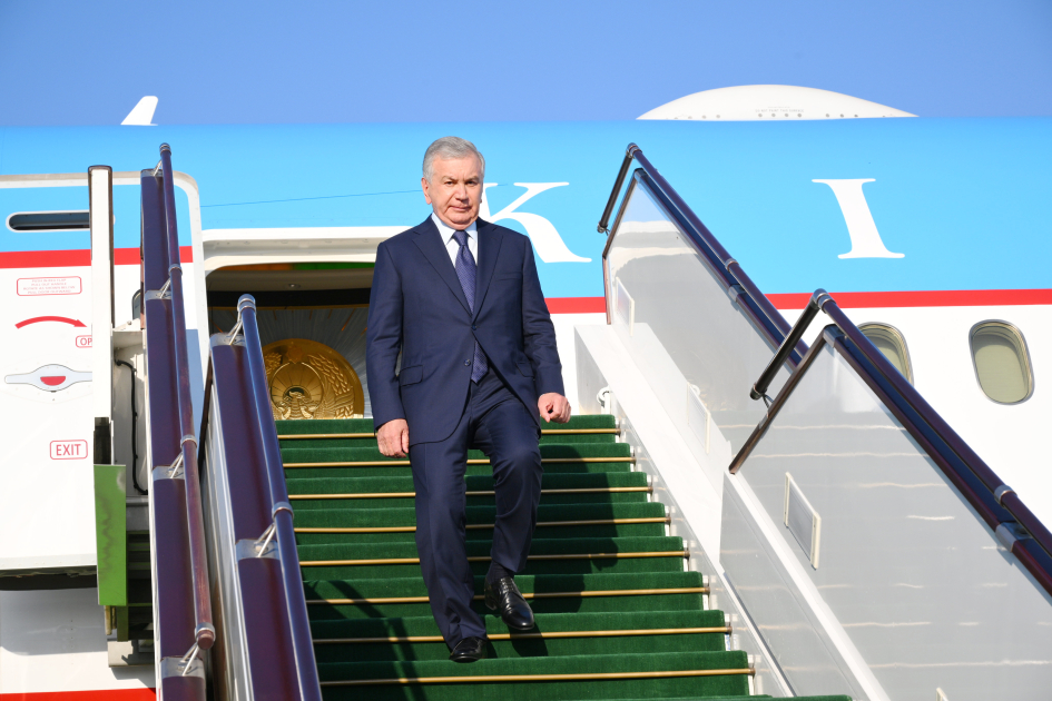Özbəkistan Prezidenti Şavkat Mirziyoyev Azərbaycanda səfərdədir (FOTO)