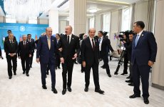 Prezident İlham Əliyev Qəbələdə TDT-nin Dövlət Başçıları Şurasının 12-ci Zirvə Görüşündə iştirak edən dövlət və hökumət başçılarını qarşılayıb (FOTO)
