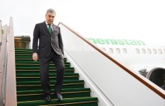 Türkmənistan Xalq Məsləhətinin sədri Azərbaycana səfərə gəlib (FOTO)