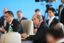 Prezident İlham Əliyev Türk Dövlətləri Təşkilatının Dövlət Başçıları Şurasının 12-ci Zirvə Görüşündə çıxış edib (YENİLƏNİB) (FOTO/VİDEO)